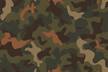 Classic camouflage pattern for military uniforms