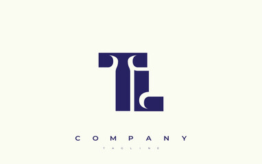 TL Abstract Geometric Logo Design. Modern and elegant logo design with simplistic typography elements, showcasing branding excellence.