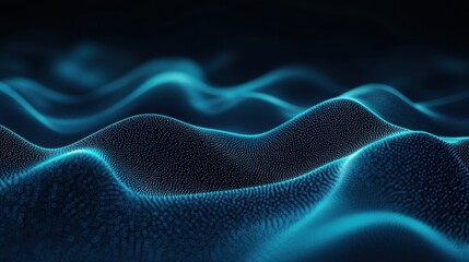 Obraz premium dark blue navy cyan grainy background noisy color gradient banner dark textured poster header backdrop design cover