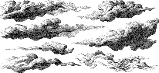 Intricate engraved smoke patterns for artistic and decorative use