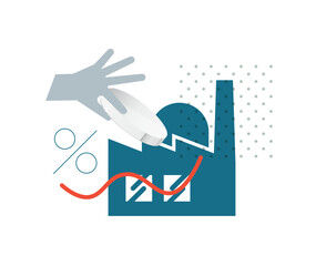 Business Loan to Revive Industry - Abstract Illustration