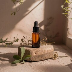vitamin serum mockup design