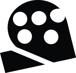 Film reel icon movie cinema video production