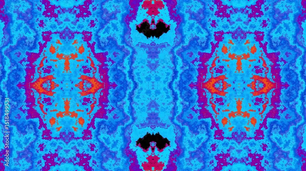 Poster Looped grunge background pattern movement Visualization similar to clouds moving and changing colors and futuristic beautiful and interesting. 3d animation