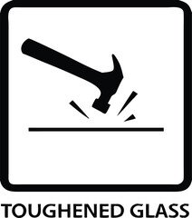 Toughened glass hammer impact resistant safety