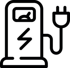 EV charging station icon