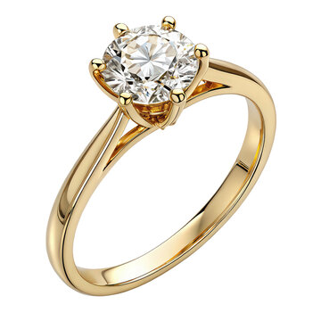 beautiful gold engagement ring with a diamond png diamond ring png jewelry close-up png wedding ring png transparent background image