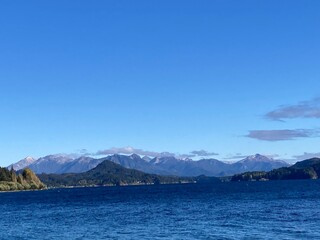 view of the sea and mountains