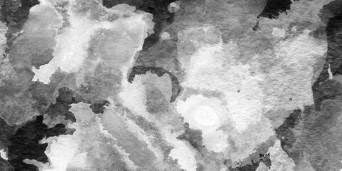 black and white background texture of watercolor marble painted surface, Watercolor marble painting white paper texture, white gray texture abstract ink splashes of watercolor background.