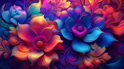 Generated Image of color explosion background immersive appeal