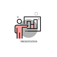 Presentasi chart icon