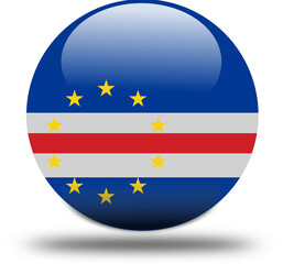 Flag o cape varde – 3D Circular Icon in High Resolution PNG Format	