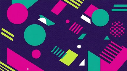 Geometric pattern with circles and triangles