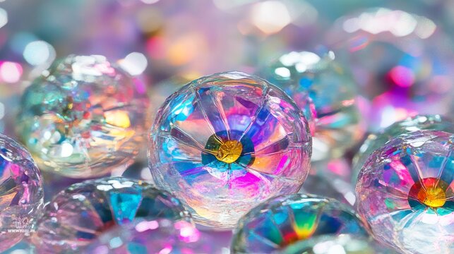 A glitch is overlaid on a black background that has been splattered with rainbow-colored chrome