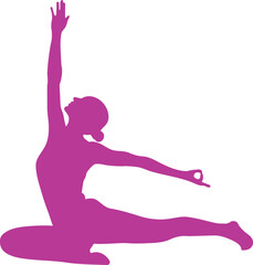 Fototapeta premium Yoga Pose Silhouette