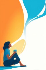 Coping strategies for phobias illustrated through vibrant colors and engaging artwork