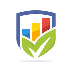Illustration icon with the concept of protection management to optimize business growth.