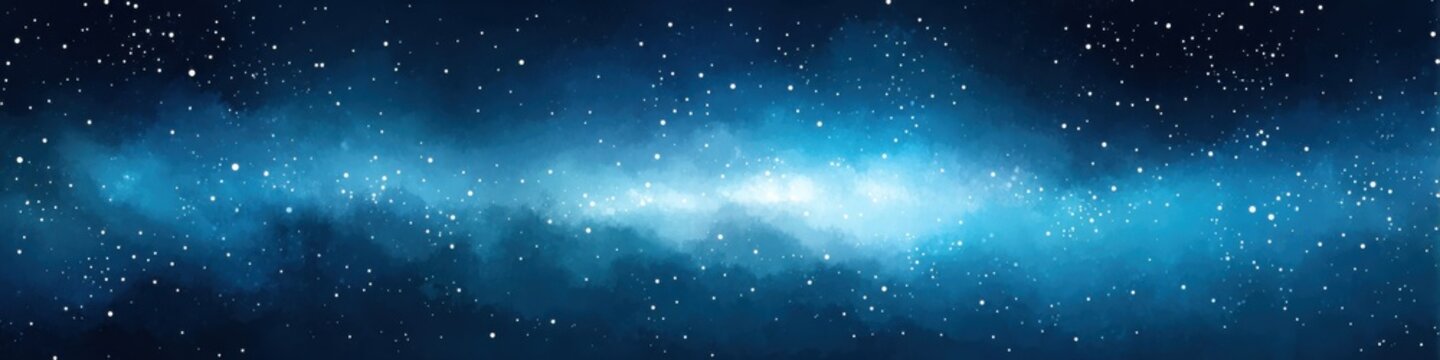 Vibrant starry night sky illustration promoting peace for those with nyctophobia