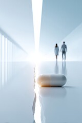 Journey from drug use to recovery illustrated through a powerful split image with bright visuals