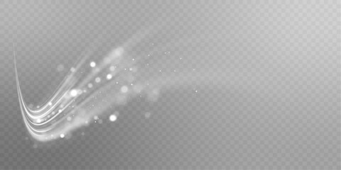 Cold winter wind texture. Holiday vector blizzard. Christmas effect of a cold blizzard. Vector PNG.