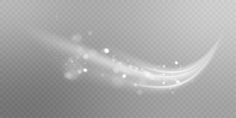 Cold winter wind texture. Holiday vector blizzard. Christmas effect of a cold blizzard. Vector PNG.