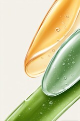 Vibrant aloe vera face gel textures for a refreshing skincare experience
