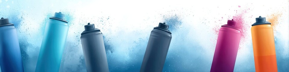 Vibrant atmosphere of aerosol can production showcasing diverse products being crafted