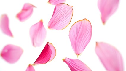 Floating Pink Petals An Enchanting Dance of Delicate Beauty