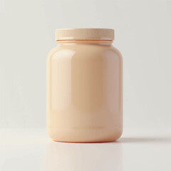 supplement bottle mockup with capsules in it with white label, 3d product mockups,protein jar,medicine bottle with pills,omega 3 capsules,realistic mockups,photography,transparent vitamins bottle