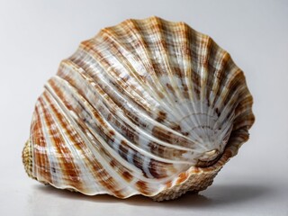 Obraz premium Seashell : Natural Marine Ornaments with Detailed Patterns and Textures for Coastal Decor and Travel Inspiration