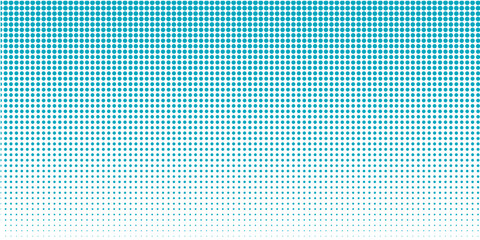 Transparent Vector Gradient Blue Color Halftone Background Staggered Dots Pattern