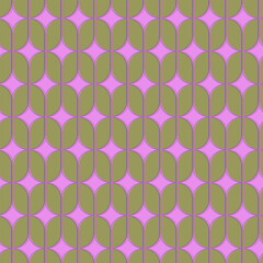 Seamless pattern with hand drawn ornament in style Art Deco. For wrapping paper, home decor other design projects