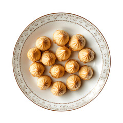  Profiteroles plate top view 