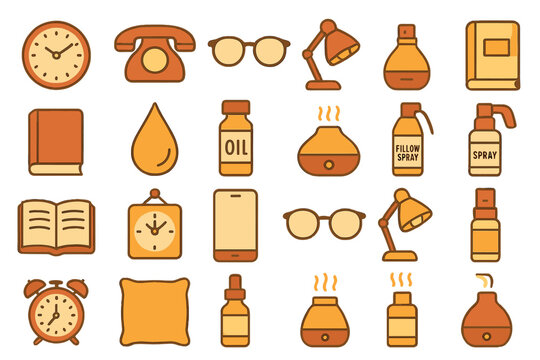 Collection of vintage and modern objects for daily use in a cozy workspace or home environment