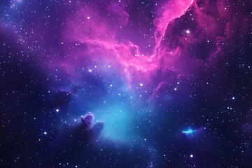 a colorful clouds and stars in space