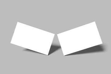 blank note paper with shadow