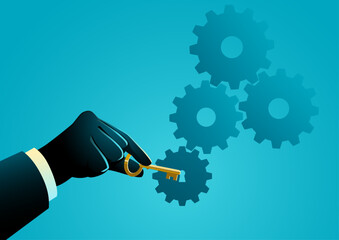 Initiating business processes, key to launching and activating a business