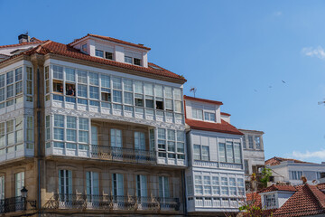 Fototapeta premium Die kleine Stadt Betanzos in Spanien