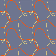 Line pattern seamless pattern. Creative abstract drawing in minimalist style. Simple doodles hand drawn.
