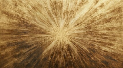 Fototapeta premium A luminous gold starburst texture background with radiating light effects