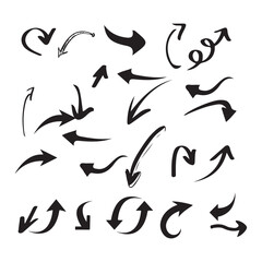 Black and white Arrow Icons for Web