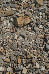 Riverbank Pebbles and Stones Texture
