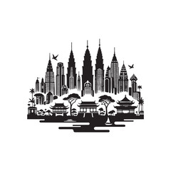 Naklejka premium City Vector (3).eps