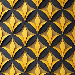 seamless pattern with golden leaves