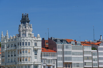 Fototapeta premium Frühling in A Coruna in Spanien