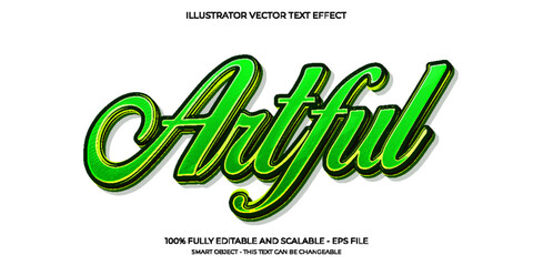 Artful Editable Creative Text Effect Design