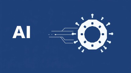 Visual representation of artificial intelligence and its connection to technology and innovation in modern society