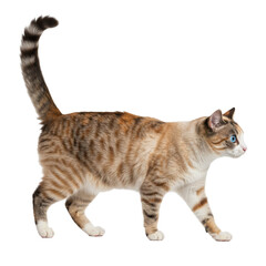 Cat Walking Side View isolated , PNG 


