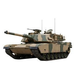 Army Military Tank isolated on transparent background, battle tank PNG 


