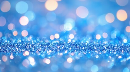 Blue Glitter Sparkle Background